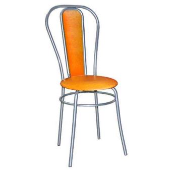  Стул кухонный LAKSI Белла хром оранжевый Ижсинтез