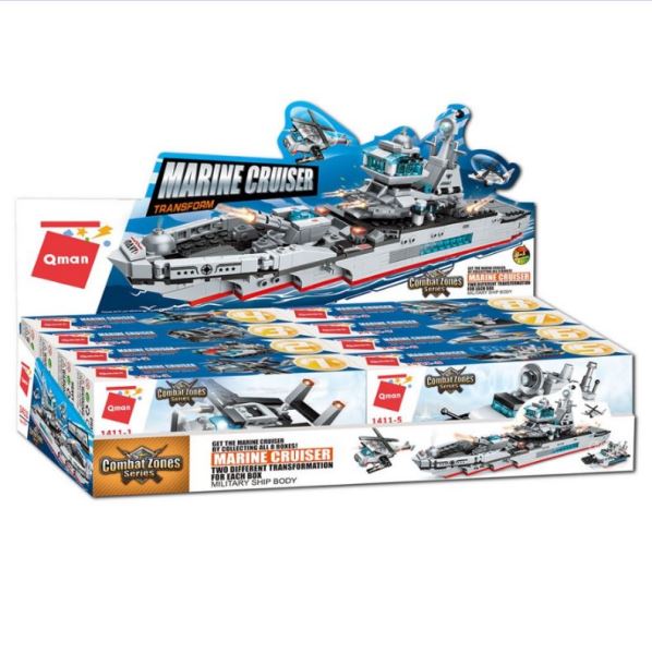  Конструктор 1411 QMAN боевые самолеты 623-810