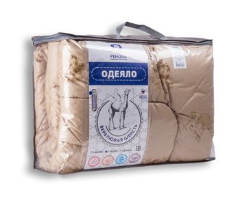  Одеяло верблюжья шерсть 172*205 2,0сп 14/062н чехол тик Реноме