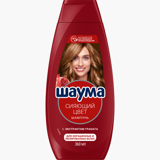  Шампунь Шаума 360мл Сияющий цвет 