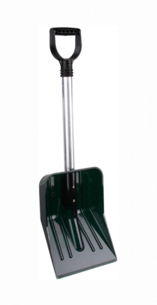  Лопата снеговая автом 345*260 поликарб с черенком 50см (уп.6) М3496