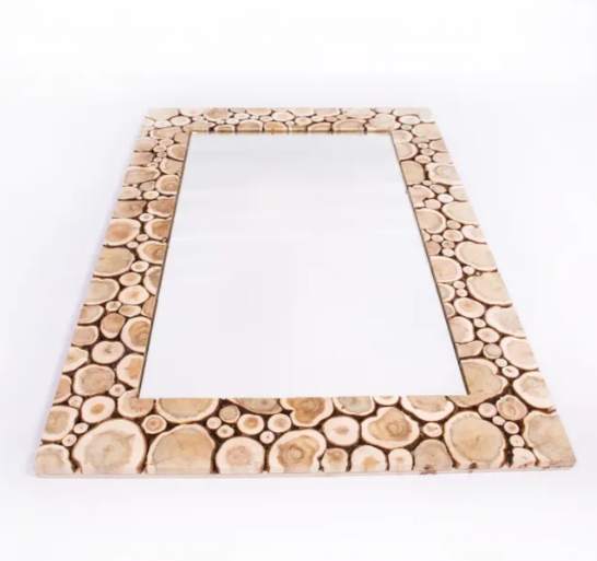  Зеркало для бани и сауны 90*60 см можжевельник Люблю баню