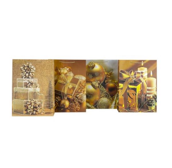  Пакет подарочный 18х23х10см 12шт в асс. Y6032-S Аз