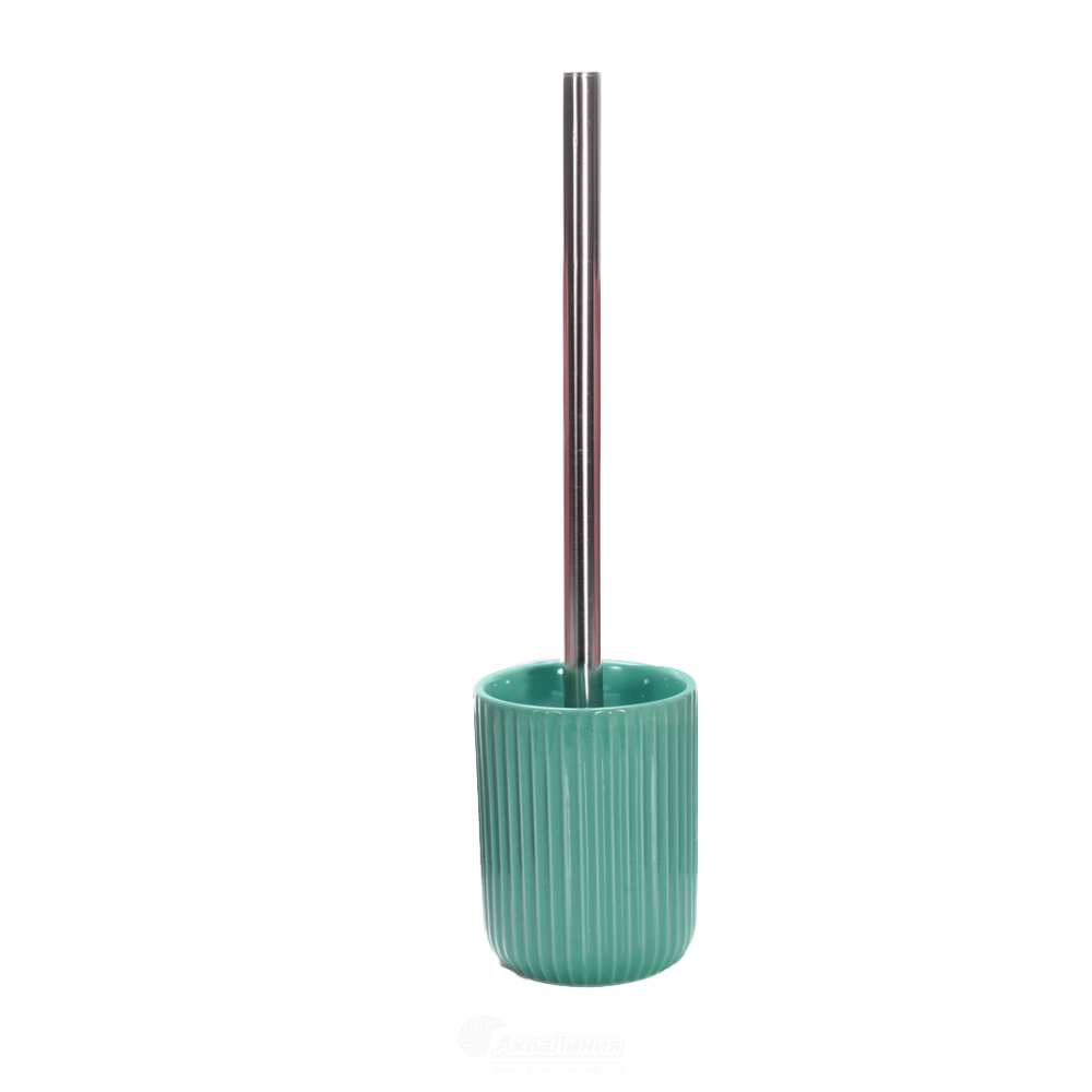  Ерш для унитаза керам Плиссе бирюзов CE1610B-TOH