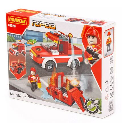  Конструктор Классик Город.Пожарная часть-1.6 187 элементов 81926
