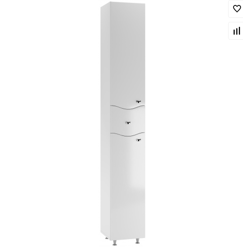  Пенал-шкаф 30см Волна с вер.ящиком В1  Айсберг