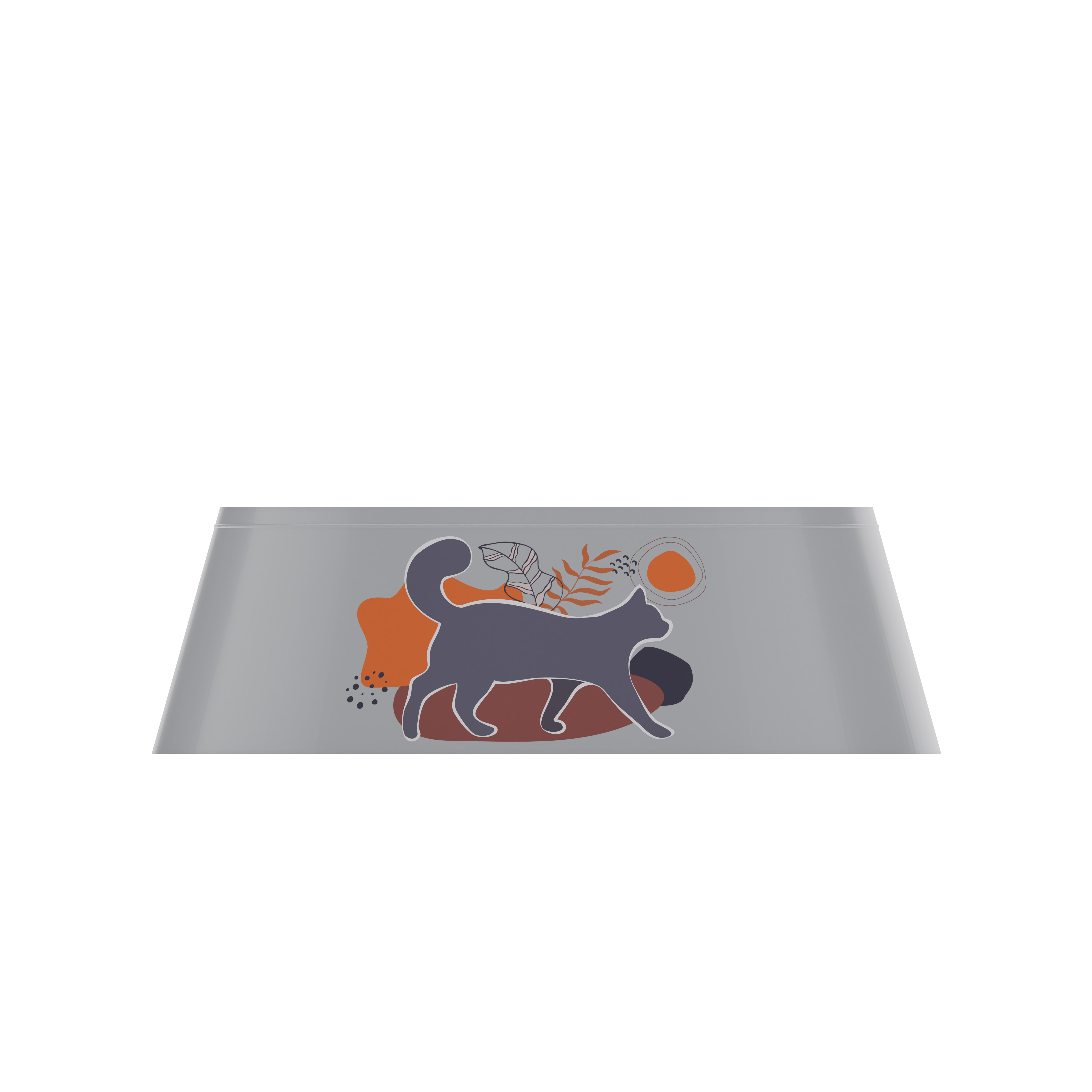  Миска Cats 0.3л серый М4369