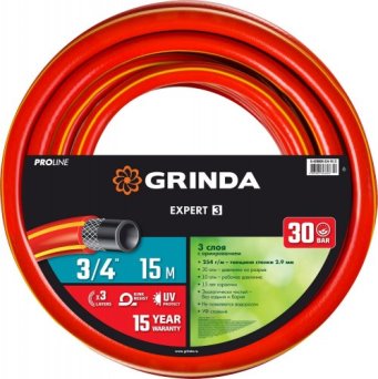  Шланг d3/4*15м GRINDA EXPERT3 8-429005-3/4-15  30атм