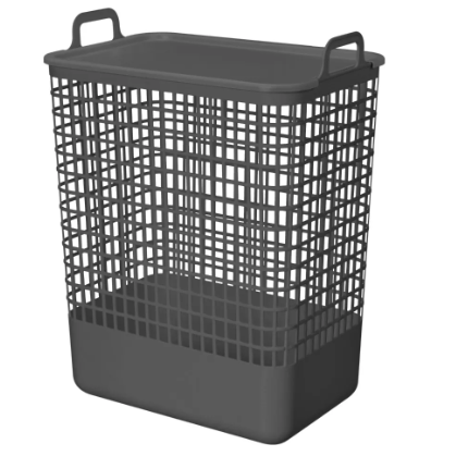  Корзина для белья 35л 380*262*500мм серый 435220811