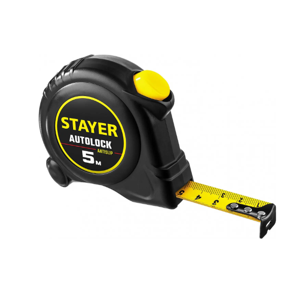  Рулетка 5м 19мм с автостопом 2-34126-05-19_z1 Stayer