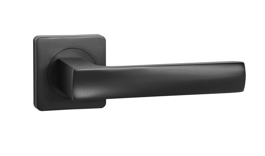  Ручка двернаяраздельн BASE/IND BL-24 черный  60713 AJAX