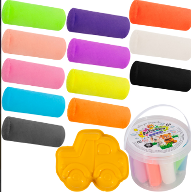  Набор для творчества Тесто для лепки Лепишка 12 цветов 993-398