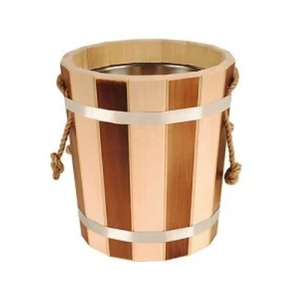 Запарник 15л липа нержавеющая вставка Зебра - фото