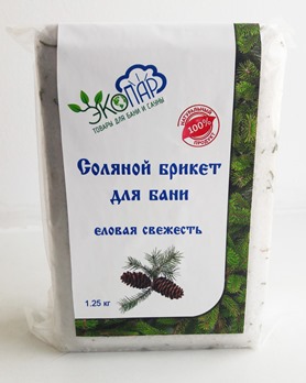  Соляной брикет 1,25кг ЭкоПар еловая свежесть