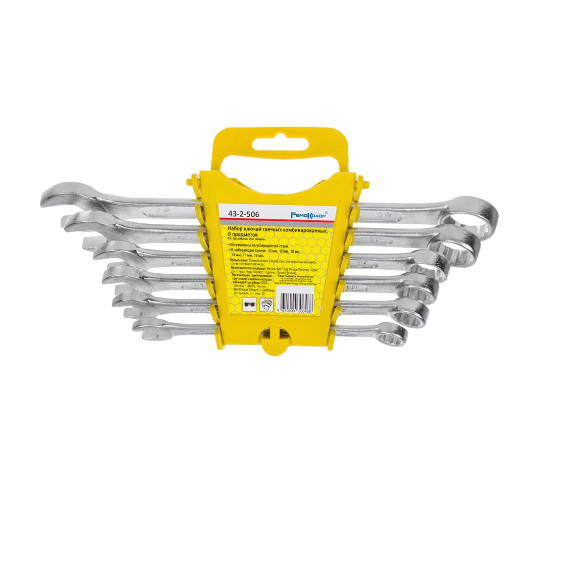  Набор ключей комбинированный 10-19мм 6шт 43-2-506 Hobbi