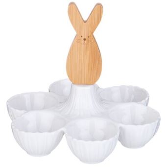  Блюдо для яиц 18см дерев.ручка Native 587-173 Lefard