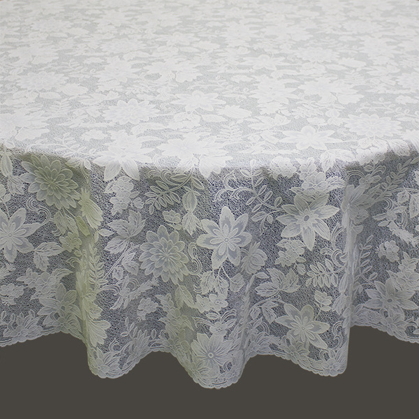  Скатерть Ажурная Цветы 177 см сепия 6600