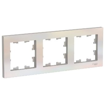  Рамка 3-я гор/верт жемчуж AtlasDesign ATN000403 Schneider 1240265