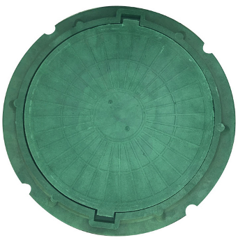  Люк полимерно-песчан. d760мм(до1,5т) зеленый