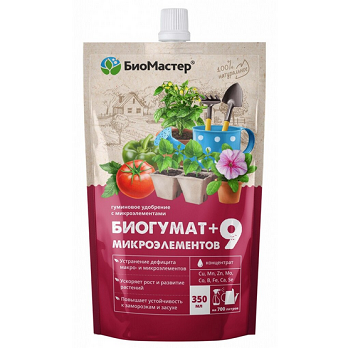  Почвоулучшитель Биогумат 0,35л +9 микроэлементов Биомастер