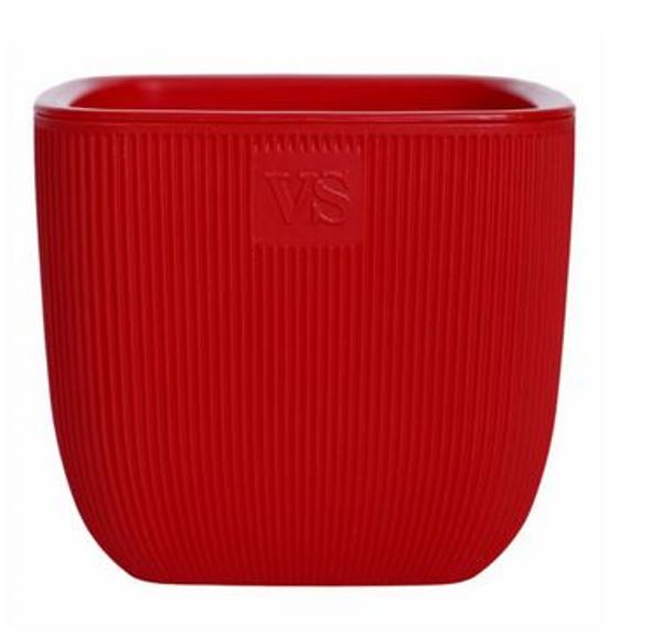  Горшок для цветов 4,7л VipSet с дренаж сист Фабио красный