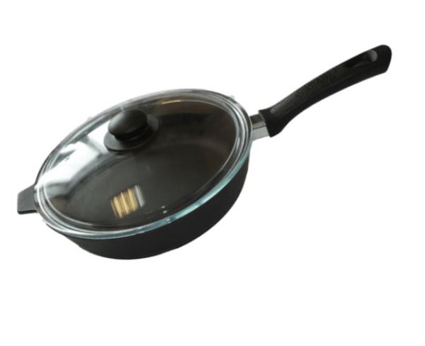  Сковорода 240*60мм чугун стекл.крыш съем. бакелит.руч. с4062