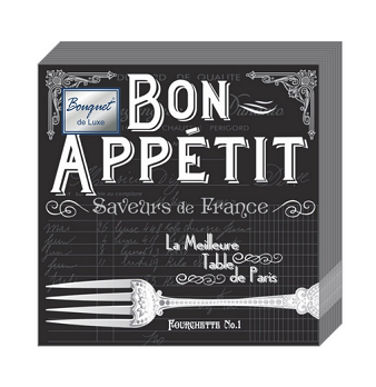  Салфетки бумажн. Bouquet de Luxe 3-х сл 25шт Bon appetit 24х24см 37437