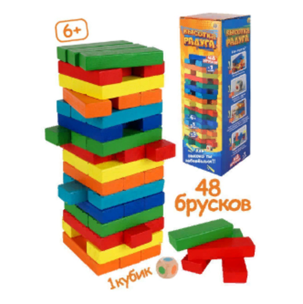  Игра Джанга Башня Высотка радуги ИН-9655