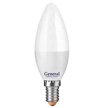  Лампа светодиодная свеча Е14 12Вт 4500К C35 General 510139/649928