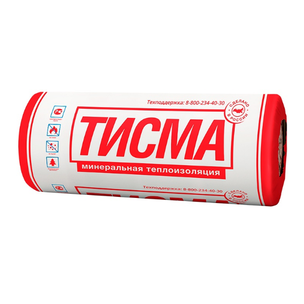 Утеплитель ТИСМА 2*50*1200*8300мм (19.92м2/0,996м3) рул - фото