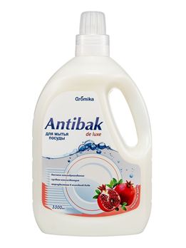  Средство для посуды 3,3л Antibak de lux Гранатовый фреш Аромика
