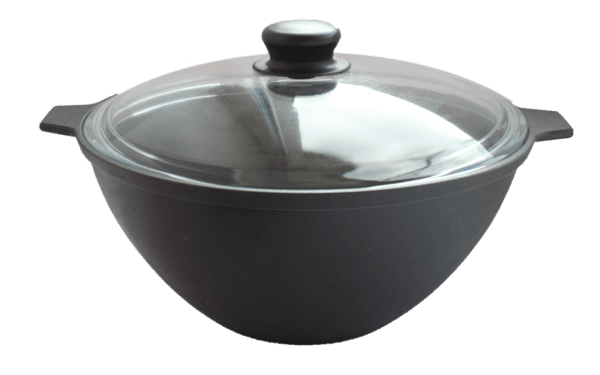  Котел чугунный 4л со стеклянной крышкой к42 Камская посуда