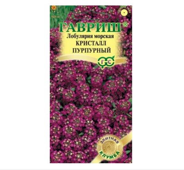 Лобулярия кристалл пурпурный 15шт Элитная клумба Гавриш