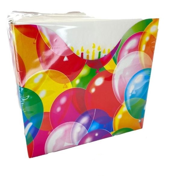  Салфетки бумажн. Вечеринка С днем рождения 33х33 2сл 40л  2722