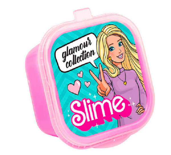  Лизун Slime Glamour collection crunch розовый с шариками 60г  SLM179 148-538