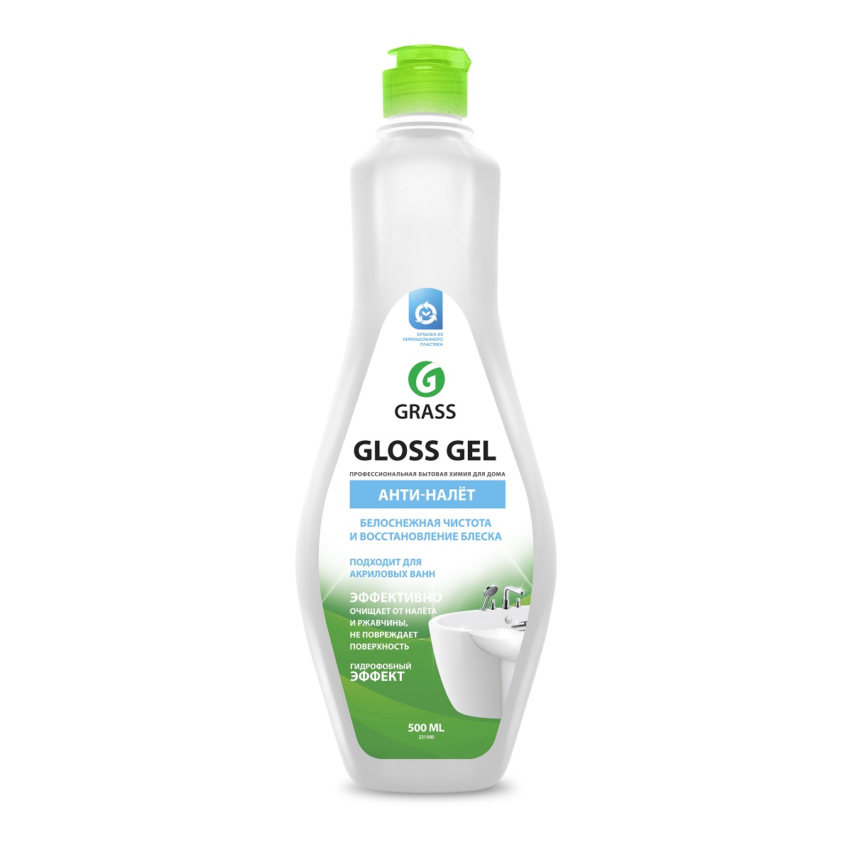  Grass Gloss gel Анти-Налет средство д/сан.узлов  и кухни 500мл флакон 221500
