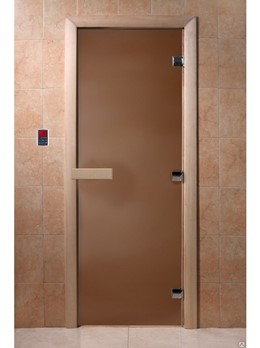  Дверь банная 190х70см Бронза 8мм стекло DoorWood DW00016