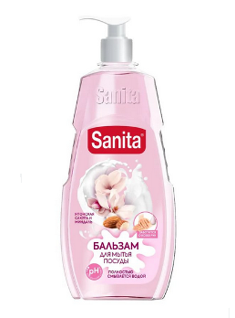  Бальзам для посуды 450г Миндаль и японская сакура 25575 Sanita Pure