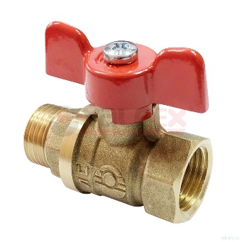  Кран шаровой 1/2" г/ш бабочка VF.218.LB1.012.B Valfex