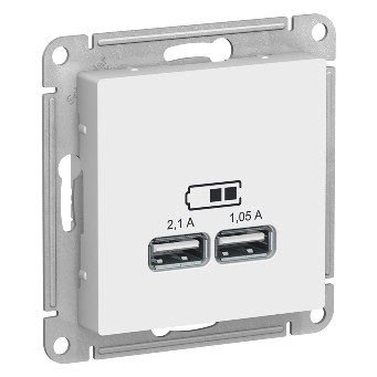 Розетка USB бел  AtlasDesign 5в1 ATN000133 Schneider 1240139