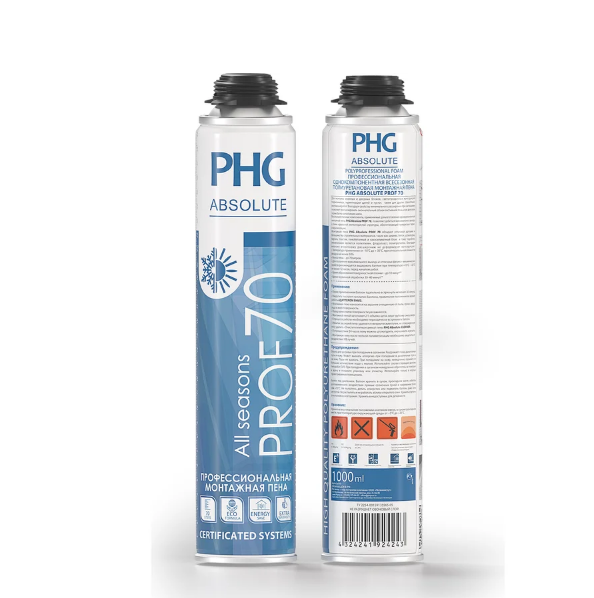  Пена монтажная проф 1000 мл 70 в/с PHG Absolute 70