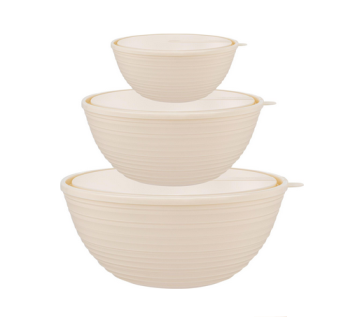  Набор салатников 3шт 1,2+2,3+4,1л с крыш шампань Cardamom SE400912001