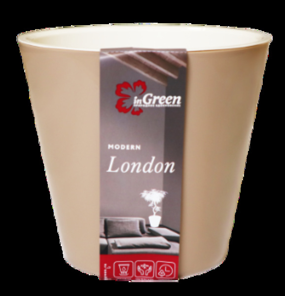  Горшок для цветов 1,6л d160 London мол.шоколад ING6204МШОК