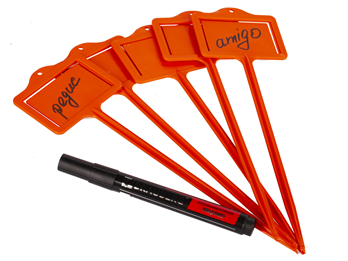  Набор садовых табличек 5шт с маркером 77060 Truper