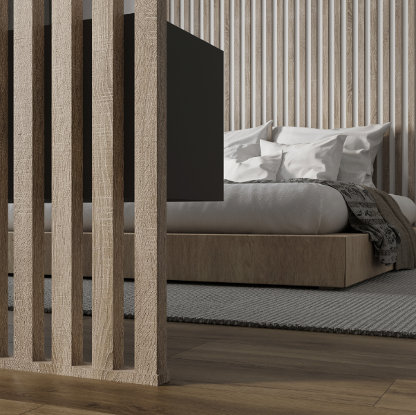  Интерьерная рейка МДФ 2700х40х16мм Дуб винтаж Stella Бриона Standart