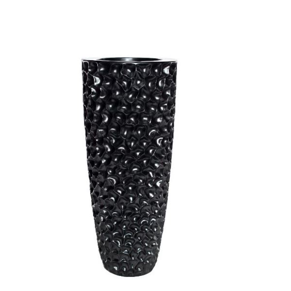  Кашпо 36х36х86см цвет жемчужно-черный GARDA DECOR