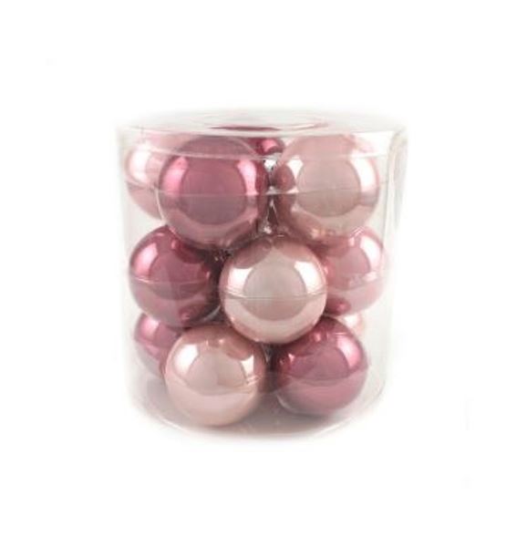  Набор шаров 15шт стекло 6см в асс. роз. E11779-A6 Аз