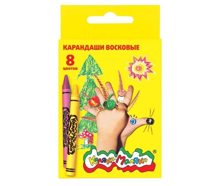  Набор воск.карандашей 8цв Каляка-Маляка 045440