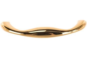  Ручка мебельная скоба 96мм золото 130-96