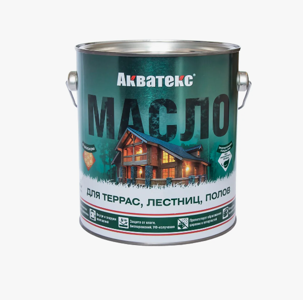  Деревозащитное масло Акватекс 2,5л тик 65202 Рогнеда